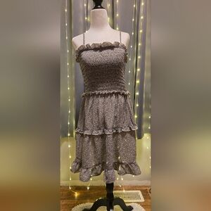 Sienna Sky Leopard Print Smocked Top